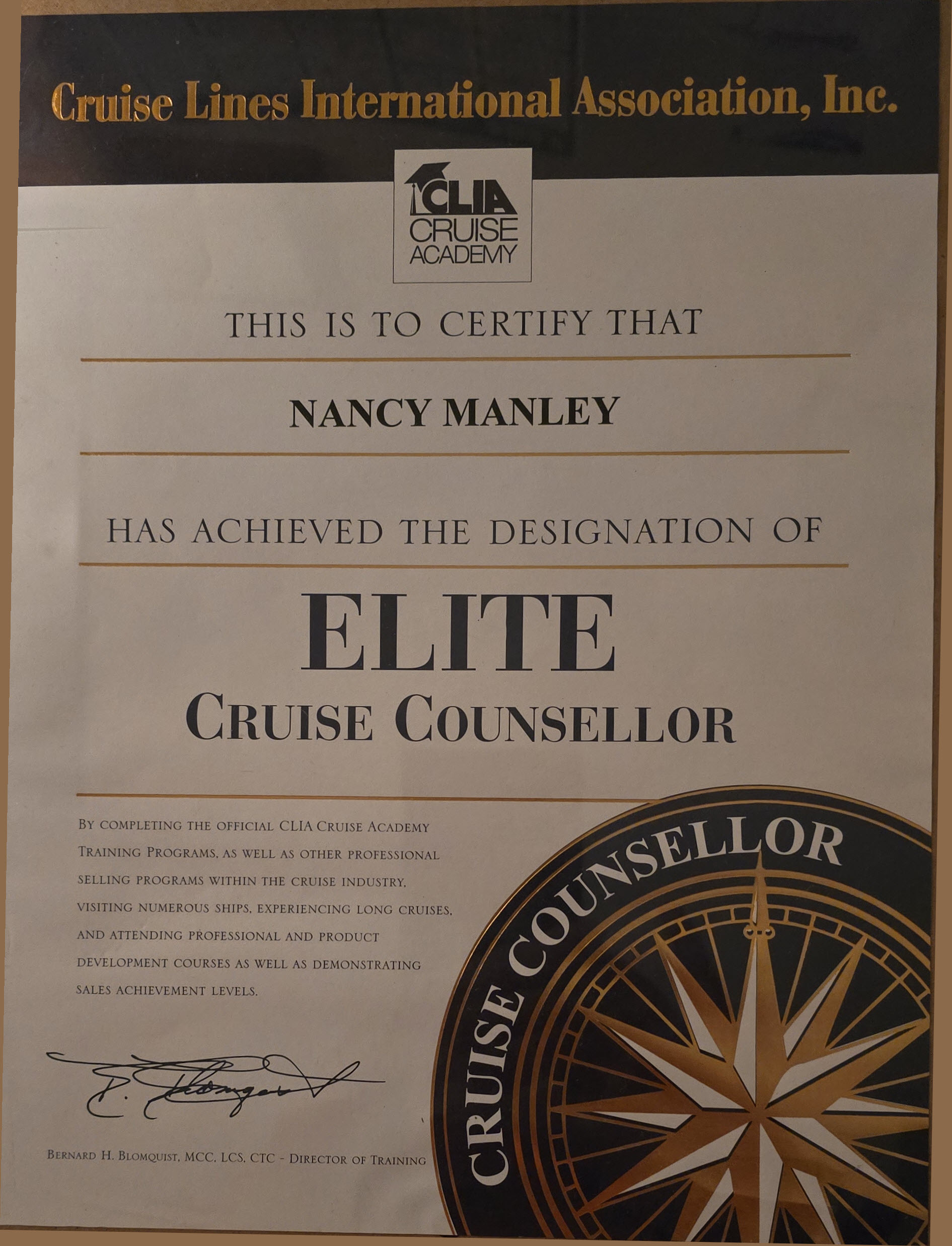 CLIA Elite Cruise Counselor